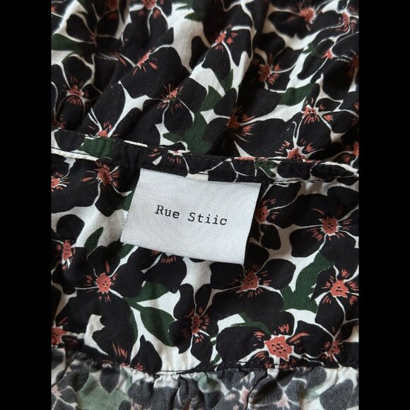 Rue Stiic Shirt Dress 4 / 6 Womens Maxi Floral Long Sleeve Geometric - Picture 7 of 9
